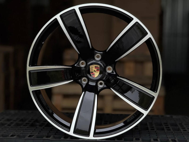 PORSCHE CAYENNE FORGED YC1001 R22 11.5J ET46 5x130 DIA71.6 GLOSS BLACK FACE