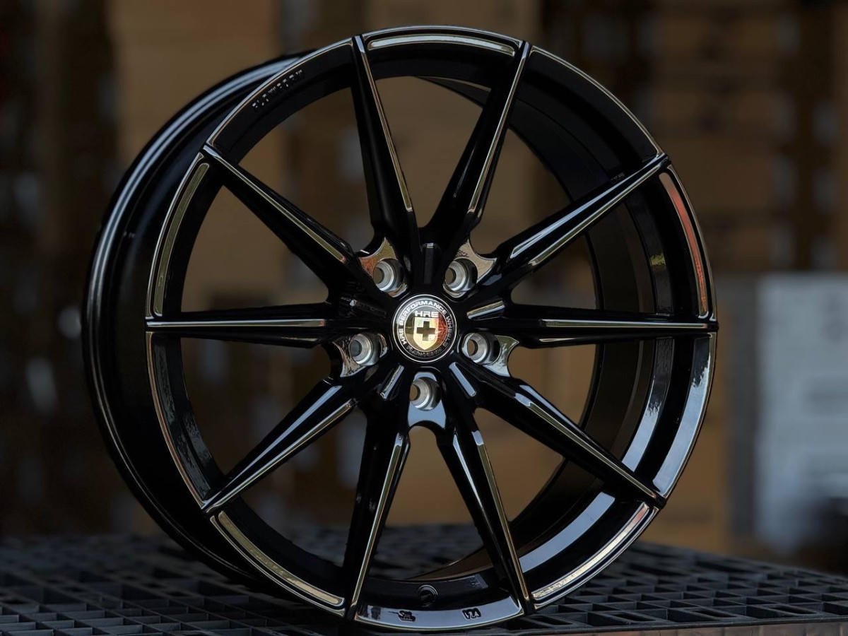 HRE H3408F FlowForming R19 8.5, 9.5J ET35, 38 5x114.3 DIA73.1 GLOSS BLACK