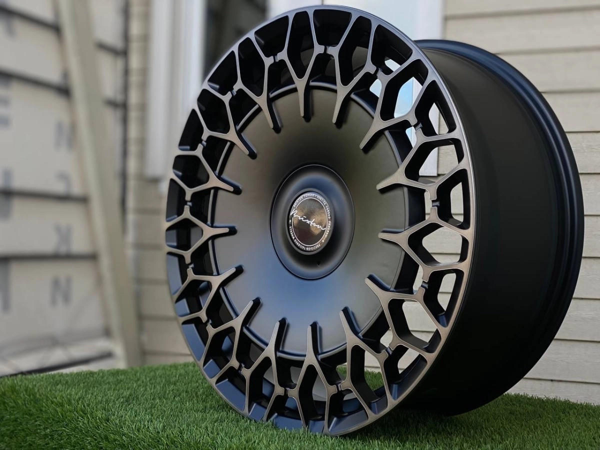 Brixton FA729 FlowForming R20 8.5J ET35 5X108 DIA73.1 Black Face Dark Laquier