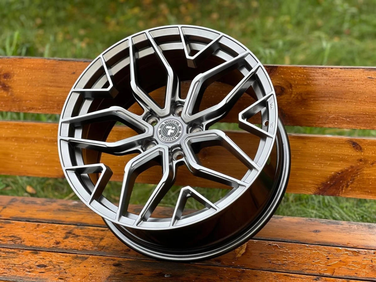 FLOW FORMING TITAN FORGED TF21 F8621 R18 8.5J ET35 5x112 DIA66.6 HYPER BLACK