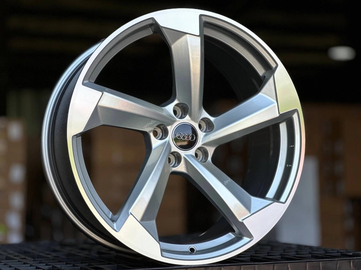 AUDI RS H3388F FlowForming R20 9J ET30 5x112 DIA66.6 SILVER FACE