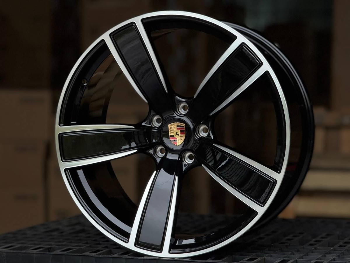 PORSCHE CAYENNE FORGED YC1001 R22 11.5J ET46 5x130 DIA71.6 GLOSS BLACK FACE