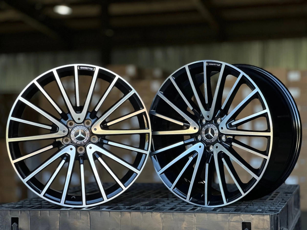 MERCEDES AMG H3064F FlowForming R18 8, 9J E...42 5x112 DIA66.6 GLOSS BLACK FACE