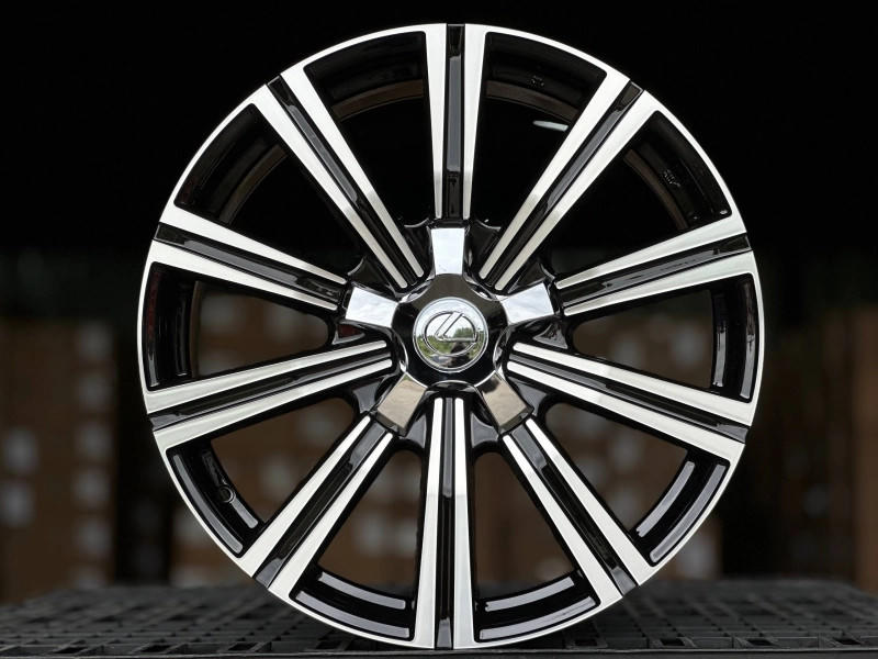 LEXUS LX570 H937F FlowForming R21 8.5J ET45 5x150 DIA110.1 GLOSS BLACK FACE