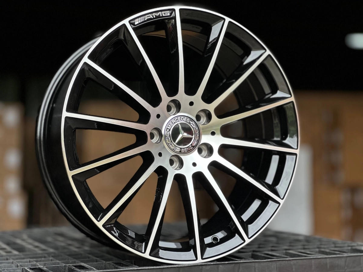 Mercedes AMG H3061F FlowForming R18 8J ET36 5x112 DIA66.5 GLOSS BLACK FACE