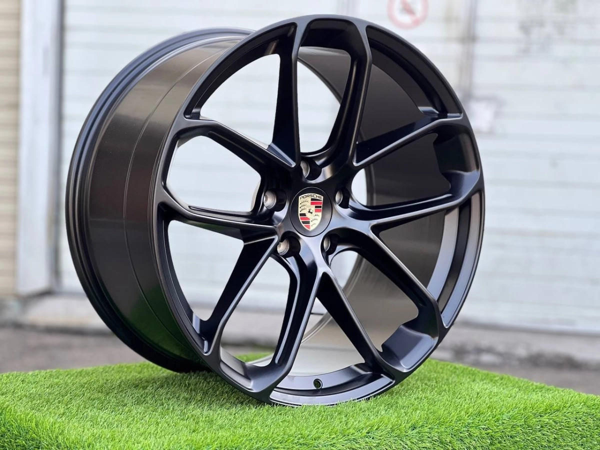 PORSCHE YF5593 FlowForming R21 9.5J ET46 5x130 DIA71.6 MATTE BLACK