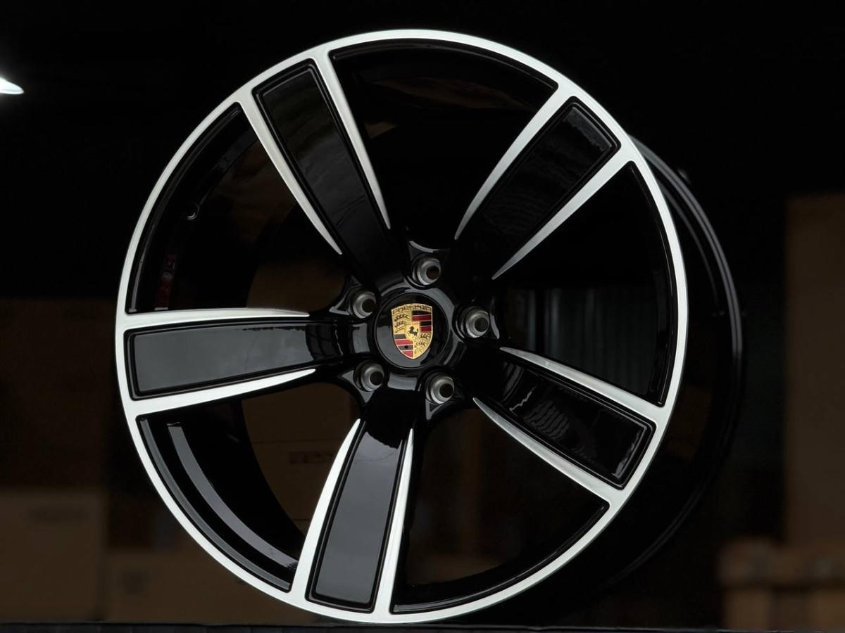 PORSCHE CAYENNE FORGED YC1001 R22 11.5J ET46 5x130 DIA71.6 GLOSS BLACK FACE