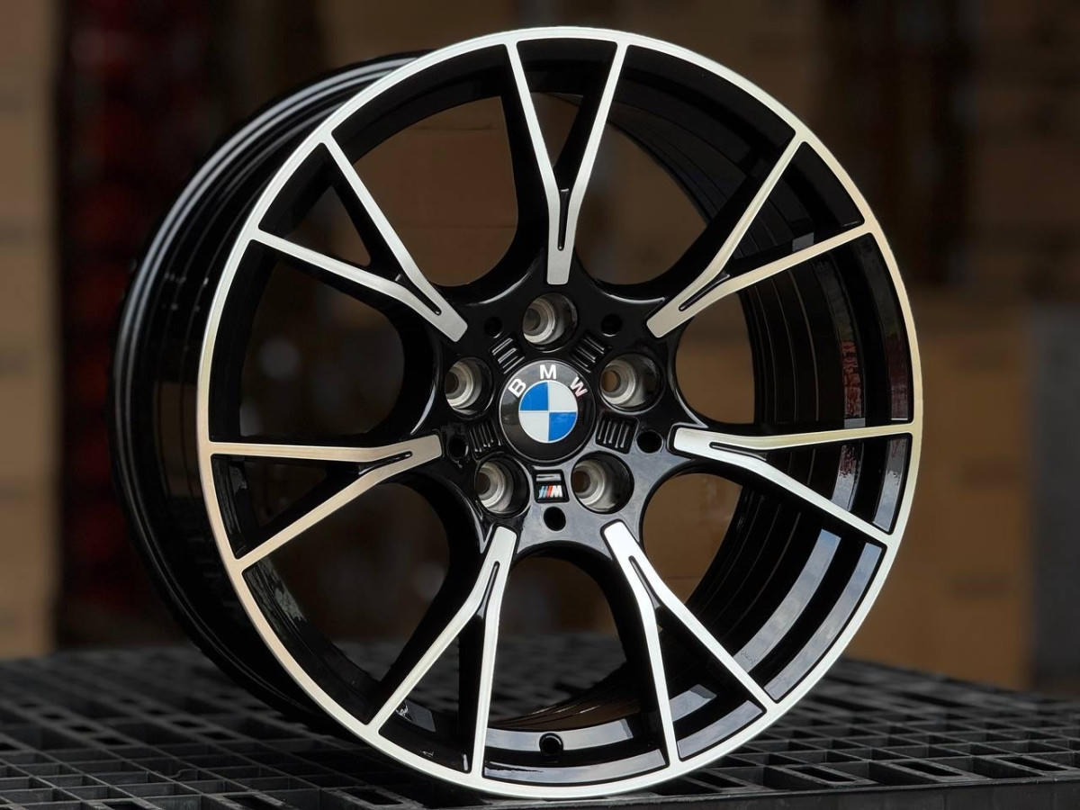 BMW D7046 R18 8, 9J ET30, 35 5x120 DIA72.6 GLOSS BLACK FACE