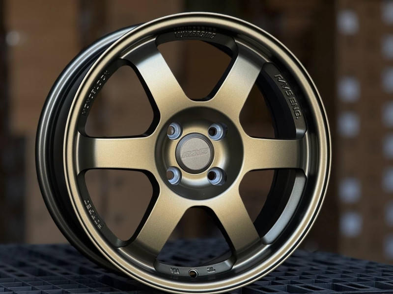 RAYS TE37 ZS076 R16 7J ET40 4x100 DIA73.1 BRONZE