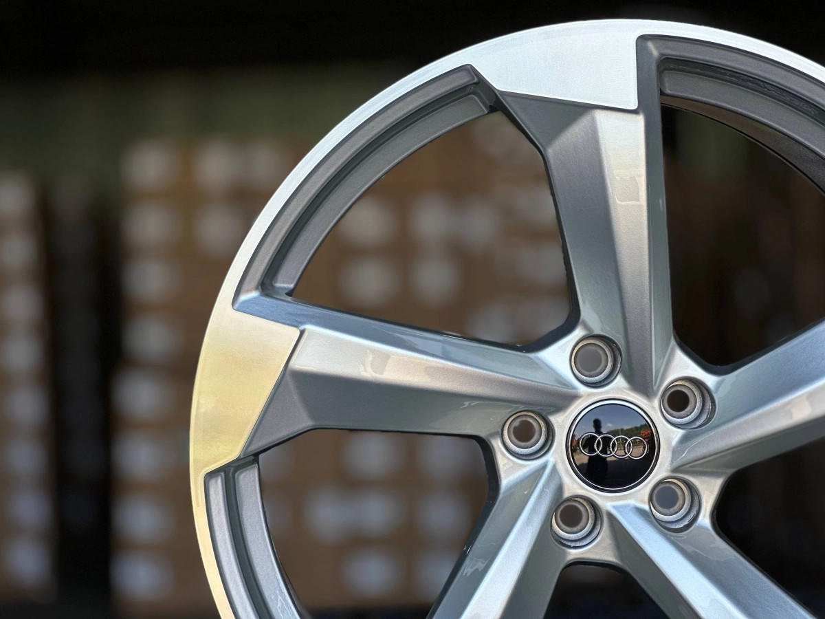 AUDI RS H3388F FlowForming R20 9J ET30 5x112 DIA66.6 SILVER FACE