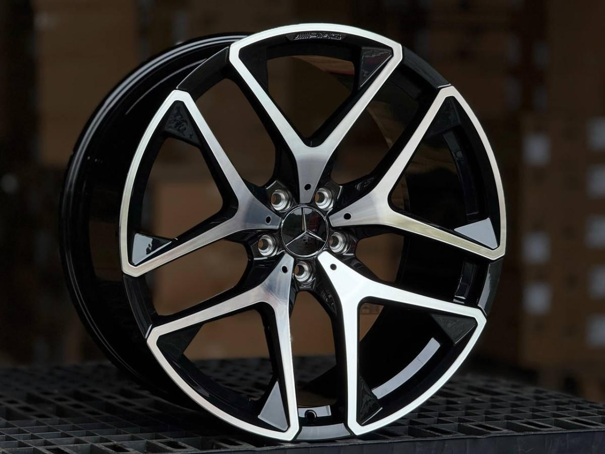 MERCEDES AMG for GLE/GLS YC942 (ET:54/49) R21 11J 5x112 DIA66.6 GLOSS BLACK FACE