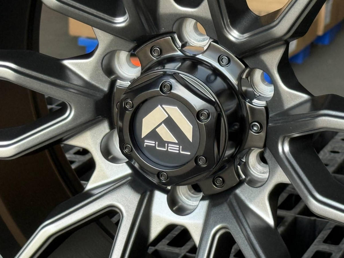 Fuel REBEL 6098 R18 9J ET10 6x139.7 DIA110.1 Satin Gray Lip Black