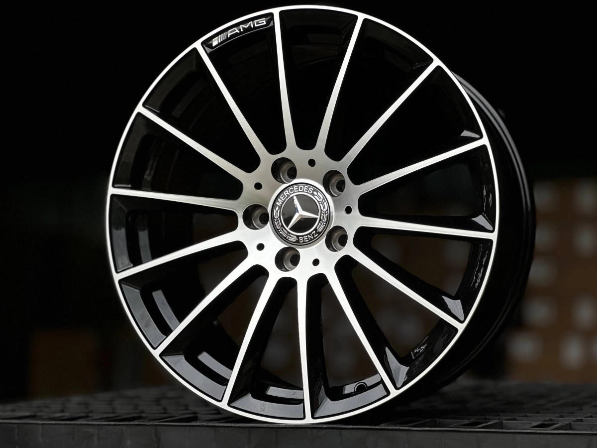 Mercedes AMG H3061F FlowForming R18 8J ET36 5x112 DIA66.5 GLOSS BLACK FACE