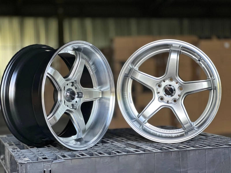 WORK T5R2P ZS014 разноширокие R18 10.5J ET18 5x114.3 DIA73.1 HYPER BLACK