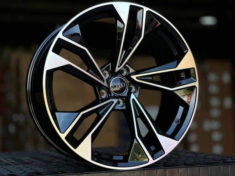 AUDI 5493 R18 8J ET40 5x112 DIA66.6 GLOSS BLACK FACE