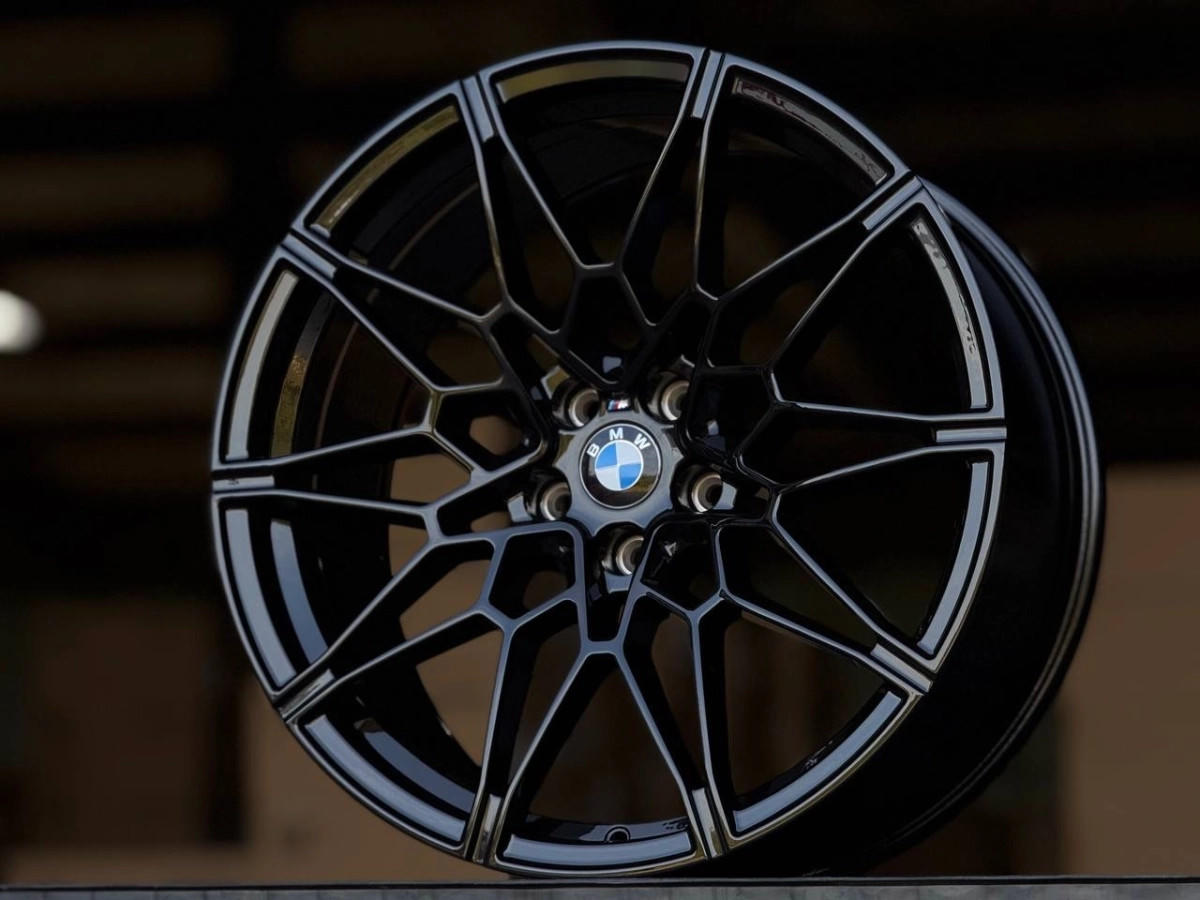 BMW 826M style H3143F FlowForming R19 8, 9J ET30, 35 5x112 DIA66.6 GLOSS BLACK