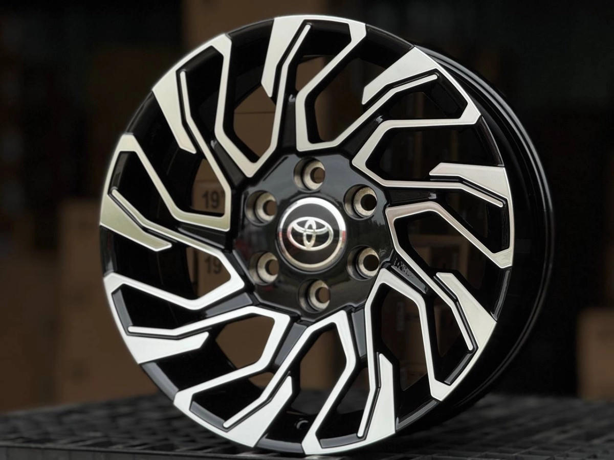 KHANN H964F FLOWFORMING R20 8.5J ET25 6x139.7 DIA106.1 GLOSS BLACK FACE