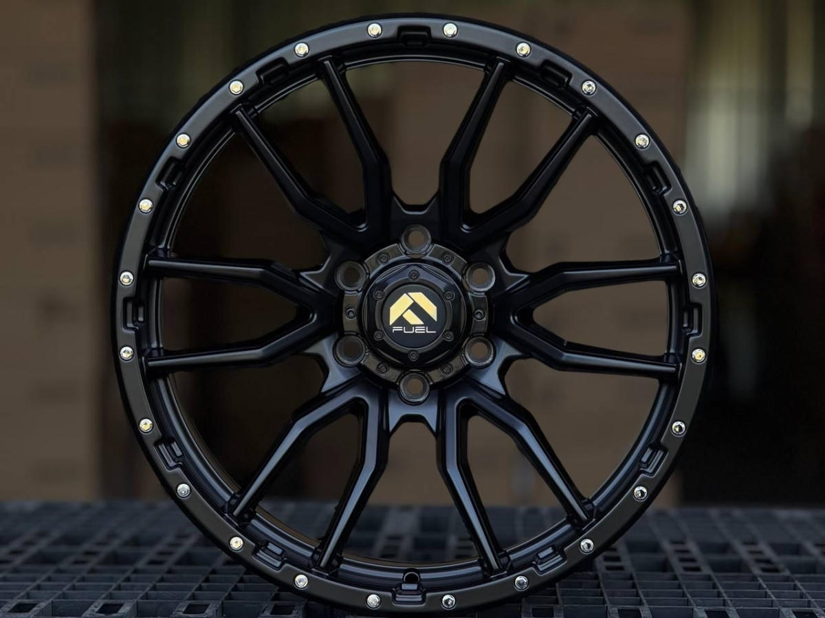 FUEL REBEL 6098 R20 9J ET10 6x139.7 DIA110.1 MATTE BLACK