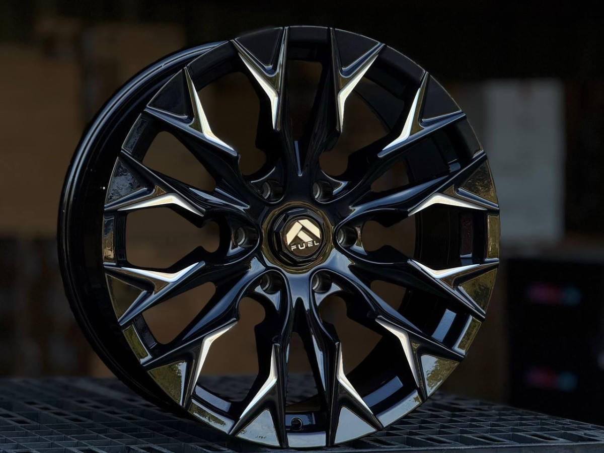 Fuel Flame 2090 R20 9J ET18 6x139.7 DIA110.1 GLOSS BLACK MILLING