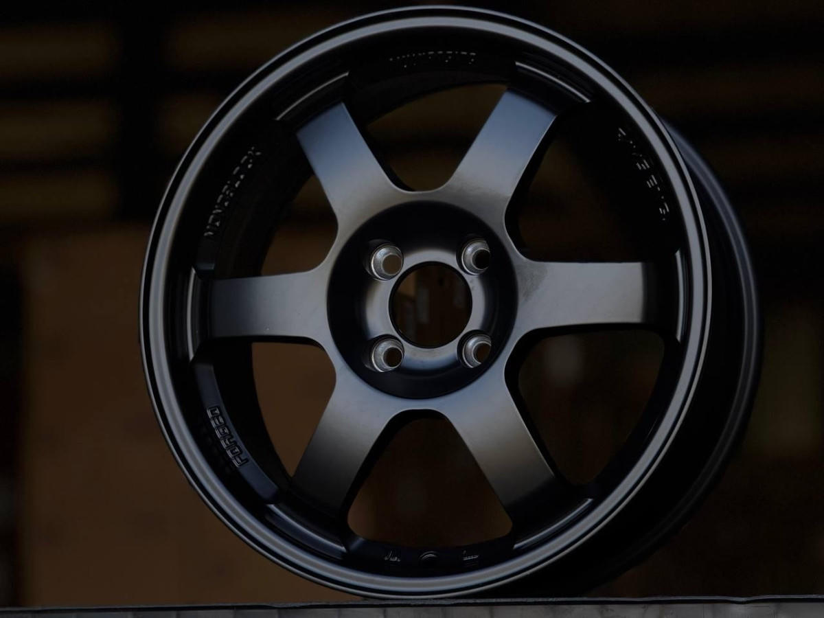 RAYS TE37 ZS076 R16 7J ET40 4x100 DIA73.1 MATTE BLACK