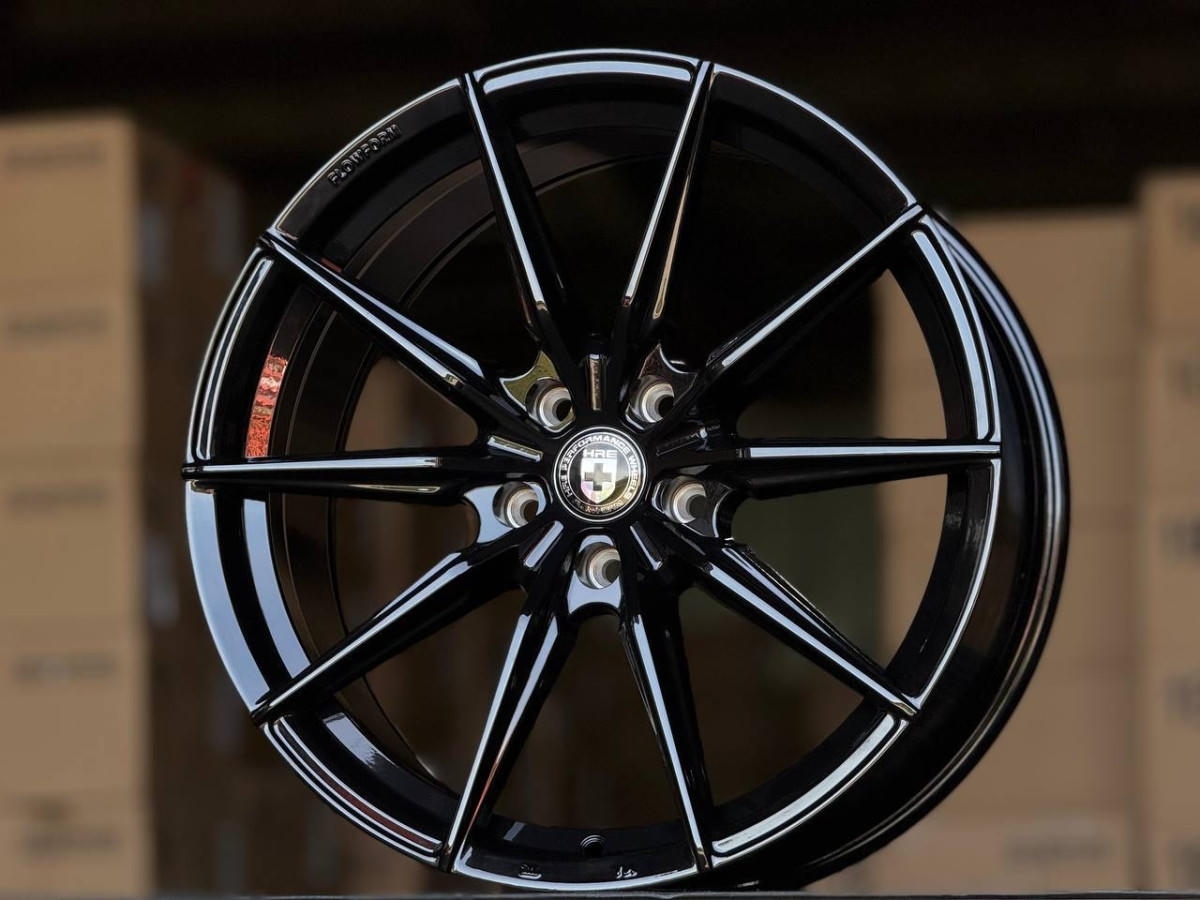HRE H3408F FlowForming R19 8.5, 9.5J ET35, 38 5x114.3 DIA73.1 GLOSS BLACK