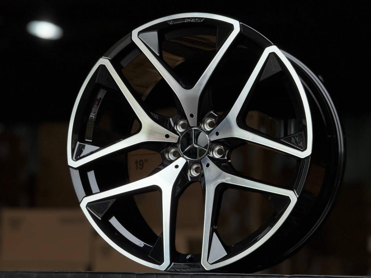 MERCEDES AMG for GLE/GLS YC942 (ET:54/49) R21 11J 5x112 DIA66.6 GLOSS BLACK FACE