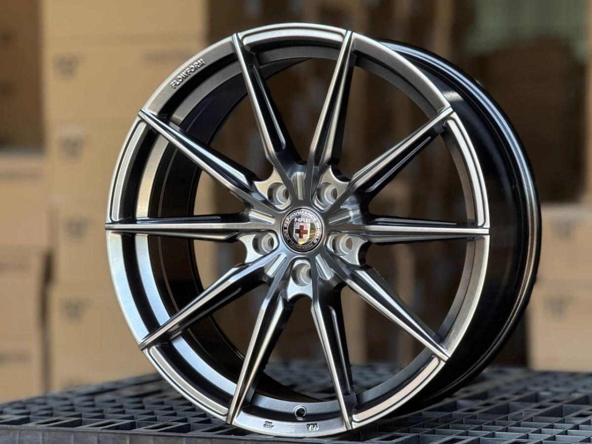 HRE H3408F FlowForming R19 8.5, 9.5J ET35, 38 5x112 DIA66.6 HYPER BLACK