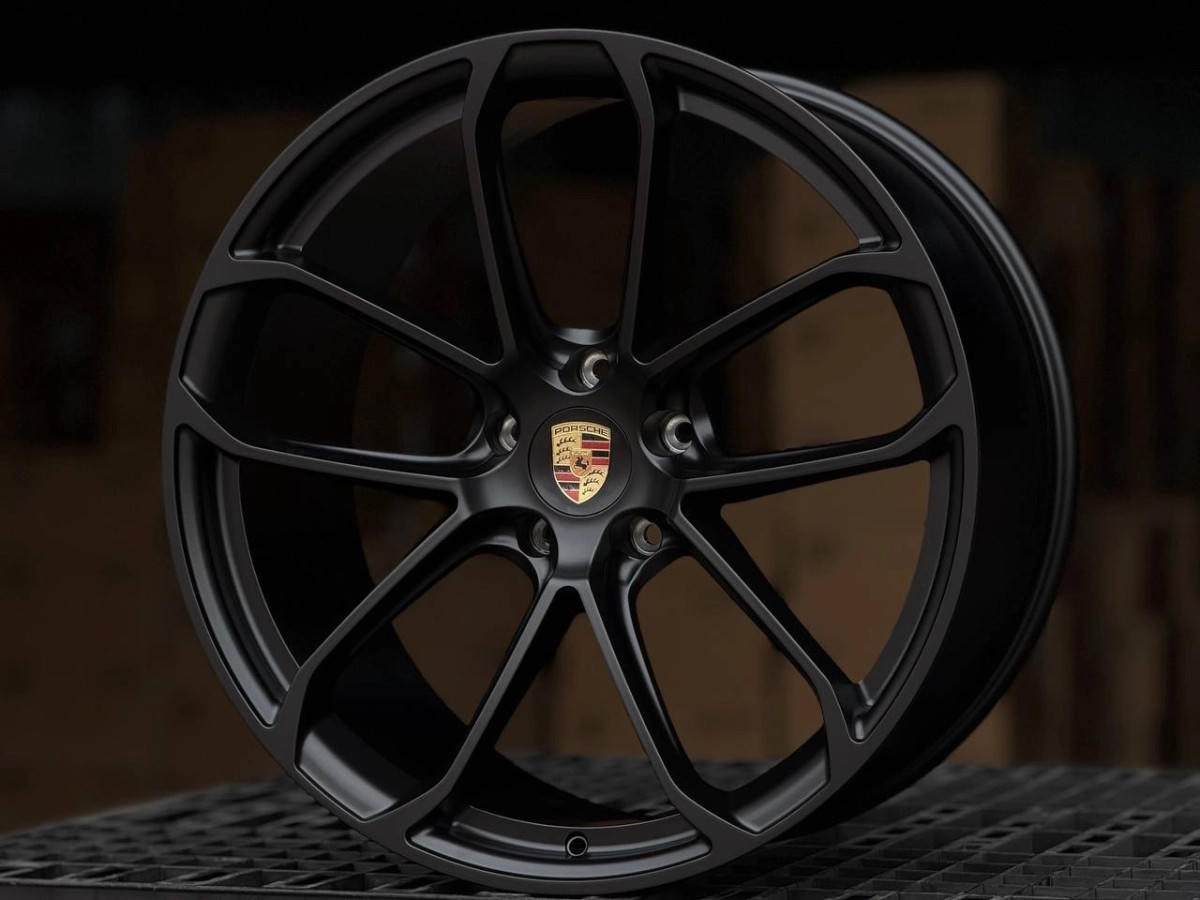 PORSCHE CAYENE YC9201B R22 10, 11.5J ET48, 52 5x130 DIA71.6 MATTE BLACK