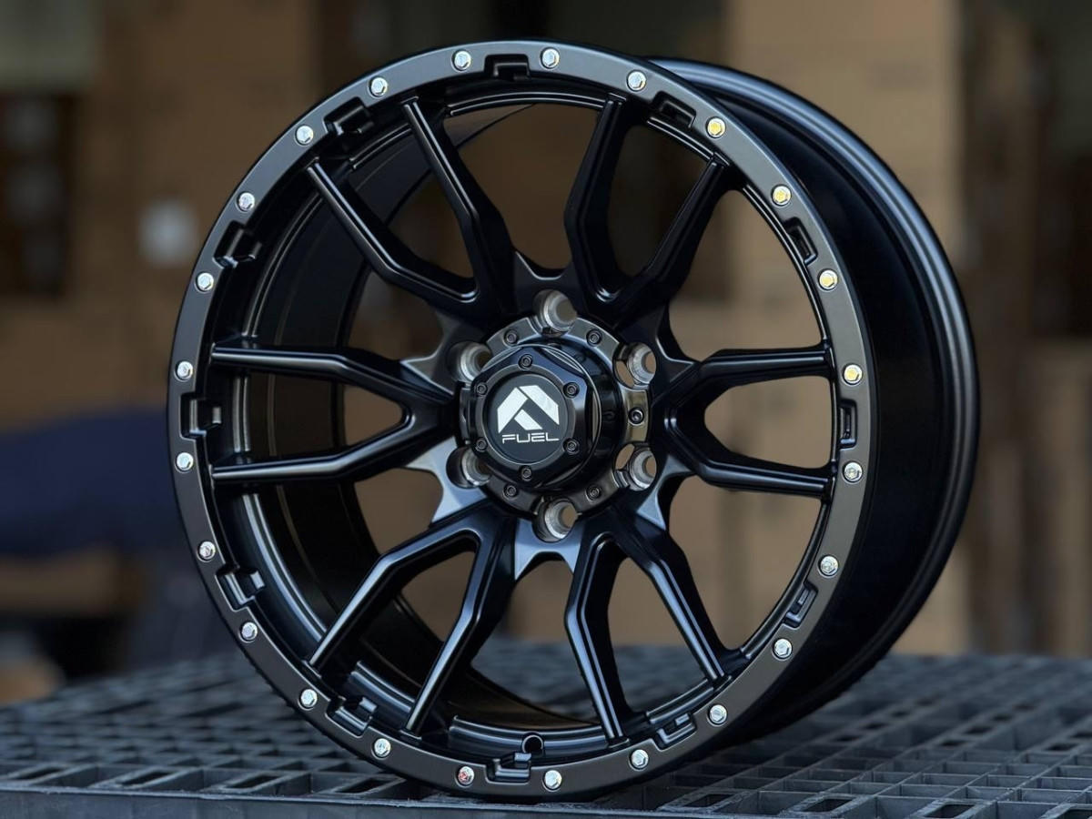 Fuel REBEL 6098 R18 9J ET10 6x139.7 DIA110.1 MATTE BLACK