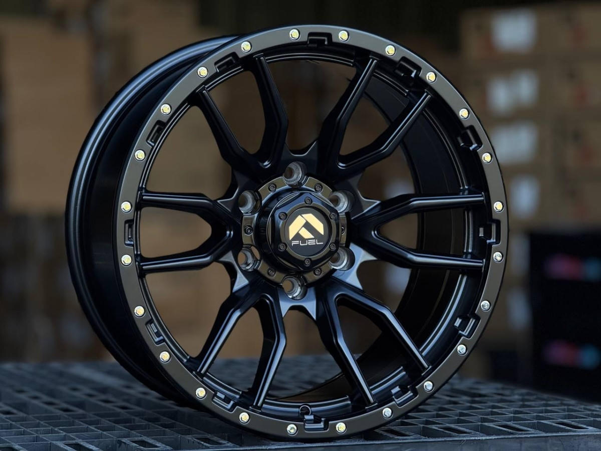 Fuel REBEL 6098 R18 9J ET10 6x139.7 DIA110.1 MATTE BLACK