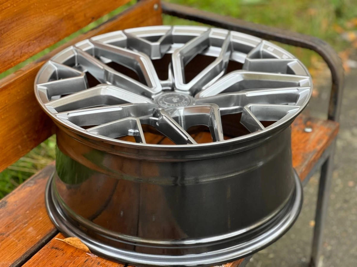 FLOW FORMING TITAN FORGED TF21 F8621 R18 8.5J ET35 5x112 DIA66.6 HYPER BLACK