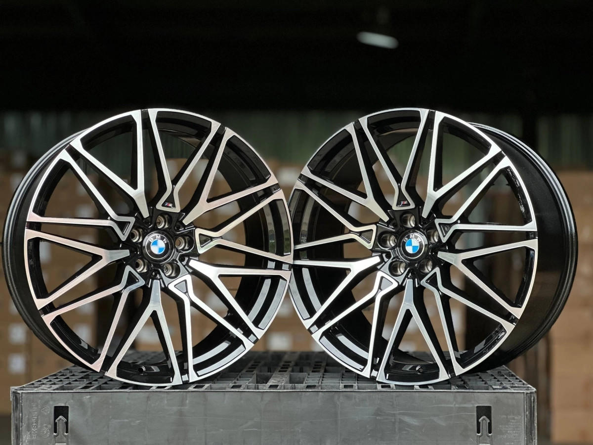 BMW 818M H996F FlowForming R22 9.5, 10.5J E...43 5x112 DIA66.6 GLOSS BLACK FACE