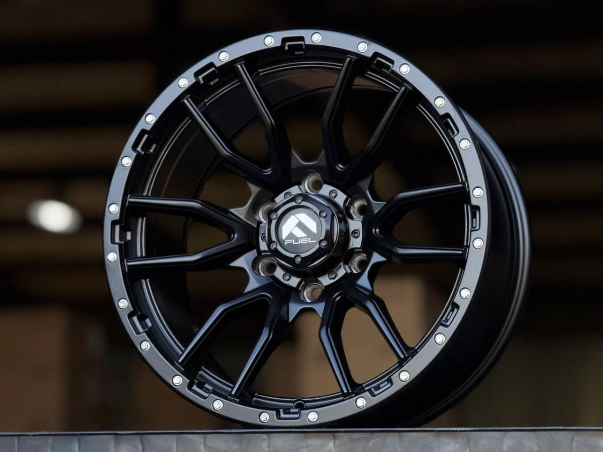 Fuel REBEL 6098 R18 9J ET10 6x139.7 DIA110.1 MATTE BLACK