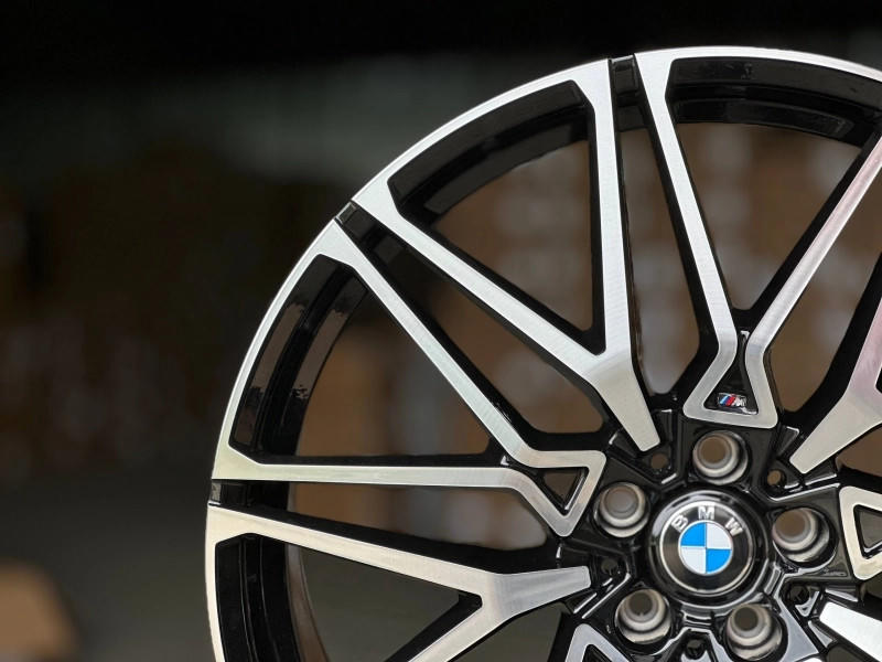 BMW 818M H996F FlowForming R22 9.5, 10.5J E...43 5x112 DIA66.6 GLOSS BLACK FACE
