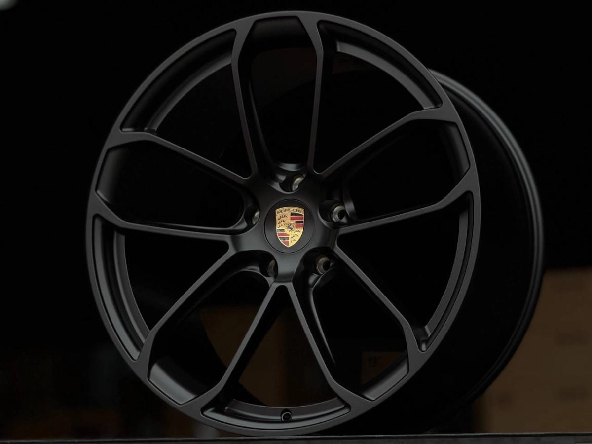 PORSCHE CAYENE YC9201B R22 10, 11.5J ET48, 52 5x130 DIA71.6 MATTE BLACK