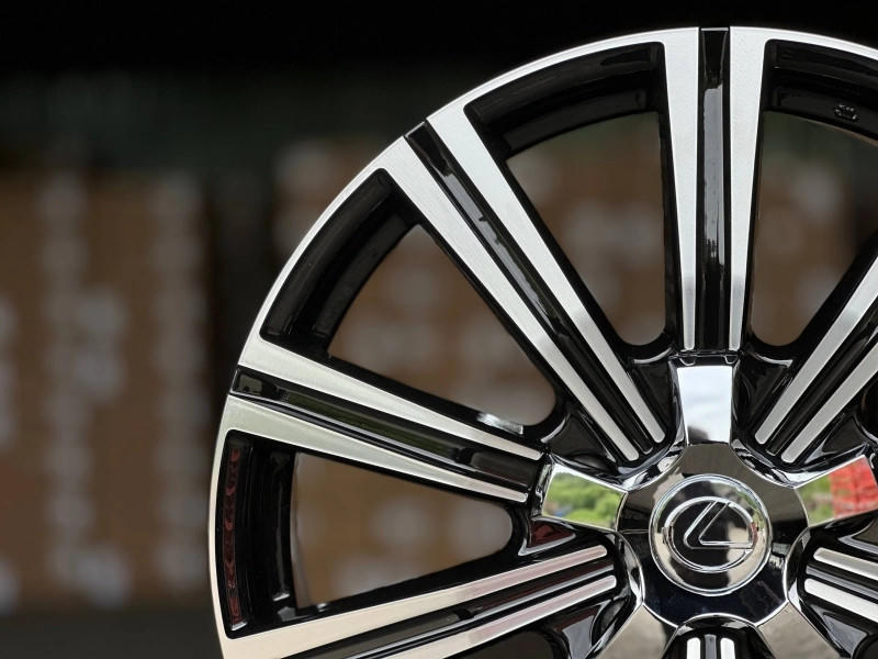 LEXUS LX570 H937F FlowForming R21 8.5J ET45 5x150 DIA110.1 GLOSS BLACK FACE