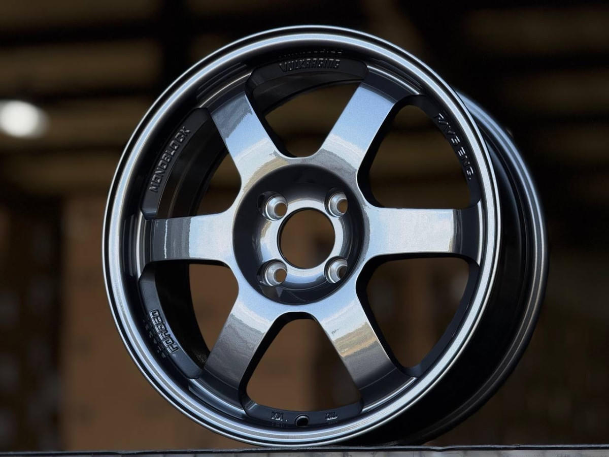 RAYS TE37 ZS076 R16 7J ET40 4x100 DIA73.1 GUNMETAL