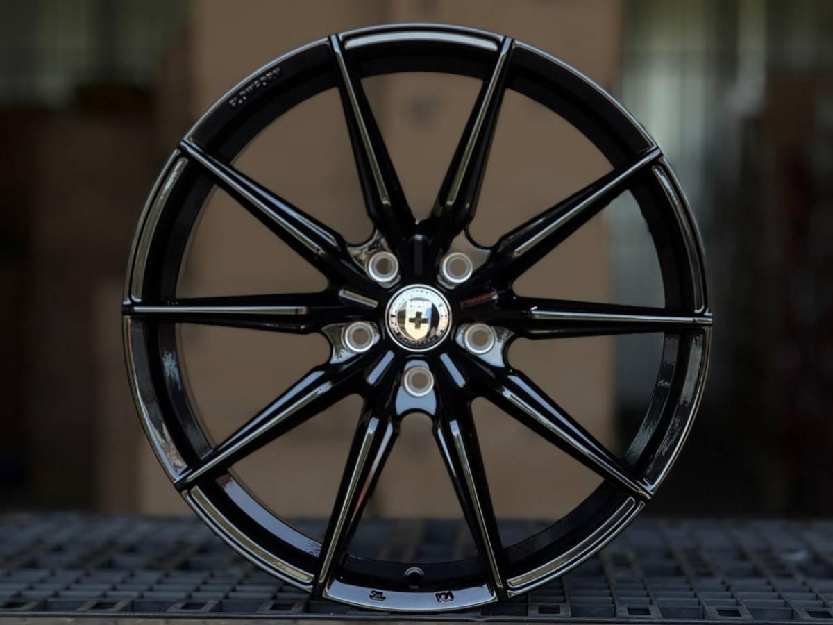 HRE H3408F FlowForming R19 8.5, 9.5J ET35, 38 5x114.3 DIA73.1 GLOSS BLACK
