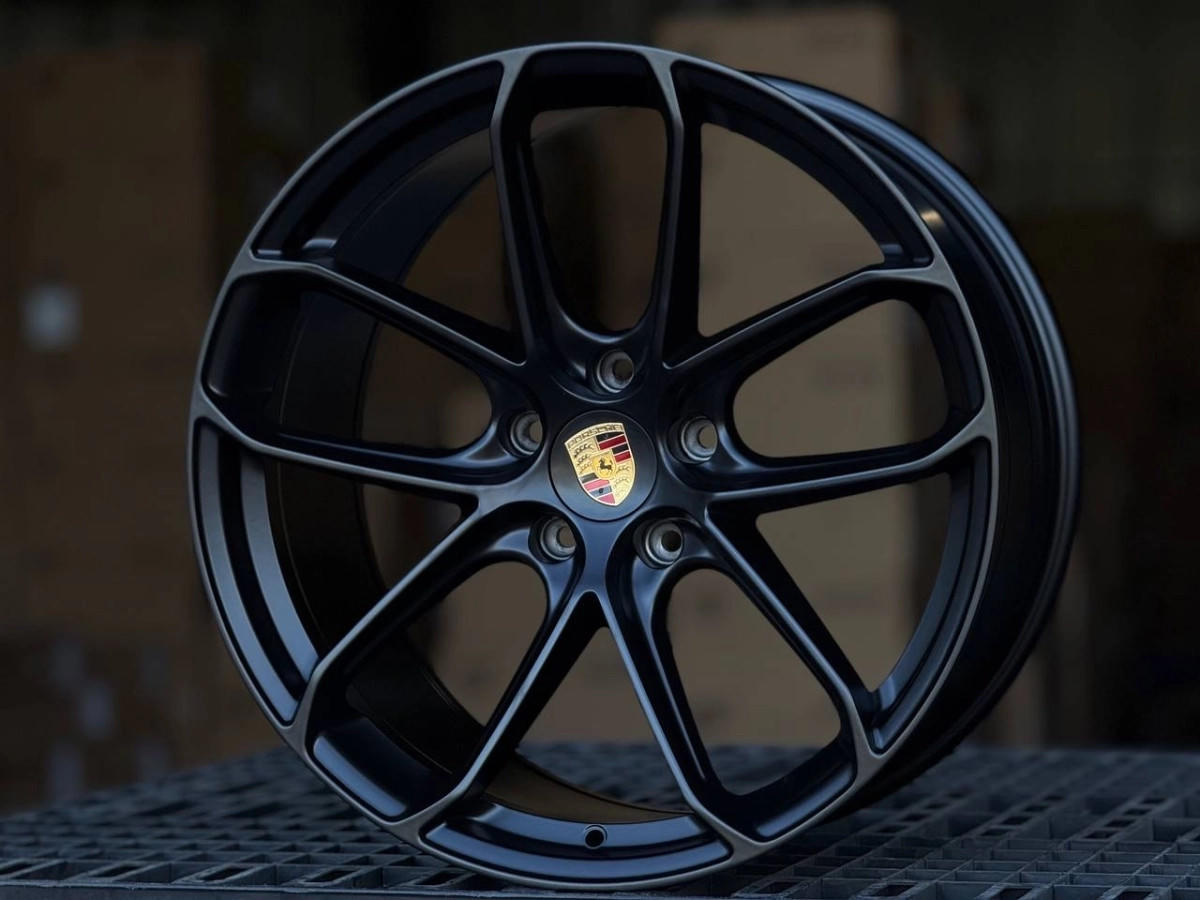 PORSCHE YF5593 FlowForming R21 11J ET50 5x130 DIA71.6 MATTE BLACK