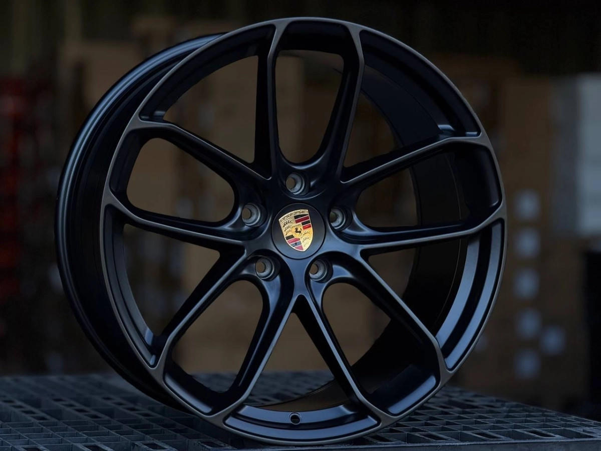 PORSCHE YF5593 FlowForming R21 11J ET50 5x130 DIA71.6 MATTE BLACK