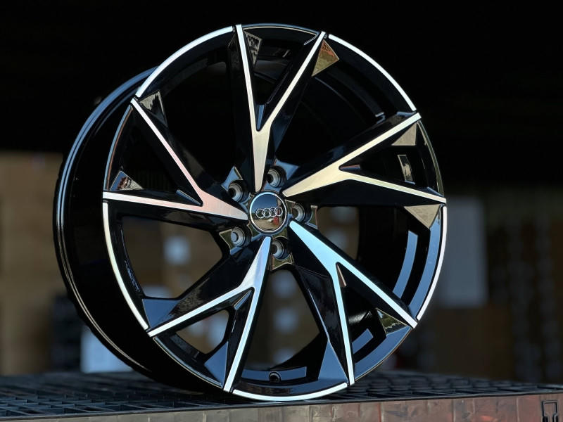 AUDI 5491 R19 8.5J ET30 5x112 DIA66.6 GLOSS BLACK FACE