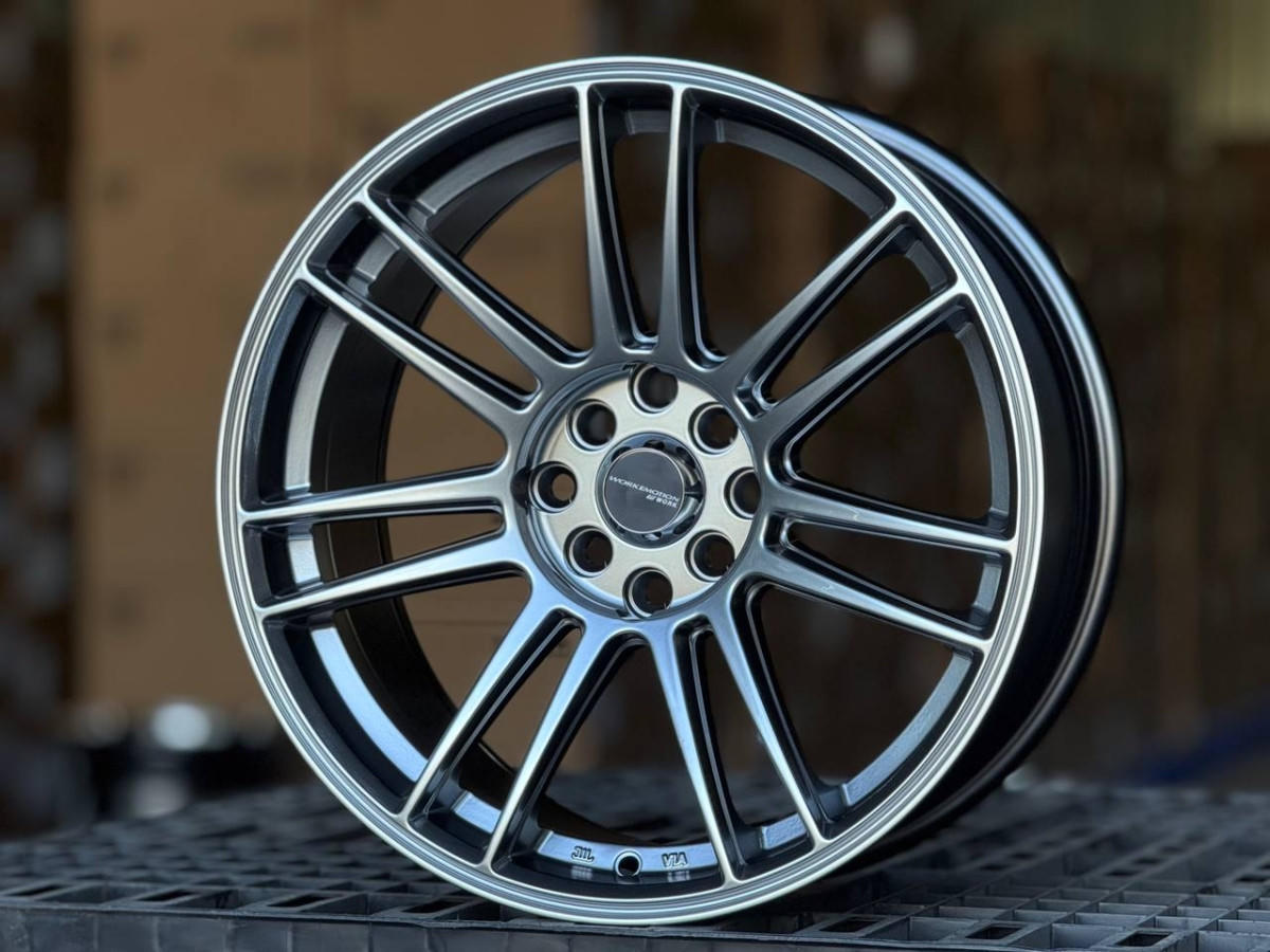 WORK ZR7 MT010 Flow Forming R17 8J ET30 4x100, 4x114.3 DIA73.1 HYPER BLACK