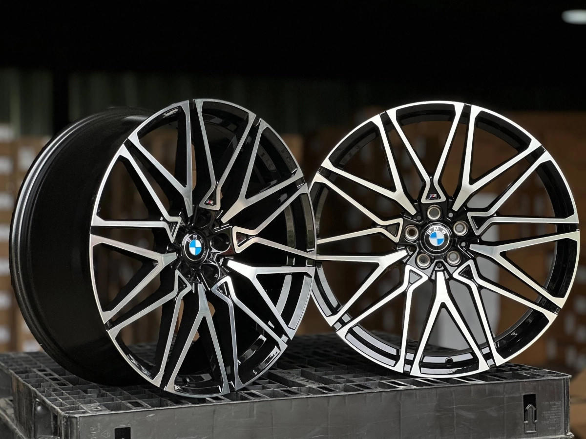 BMW 818M H996F FlowForming R22 9.5, 10.5J E...43 5x112 DIA66.6 GLOSS BLACK FACE