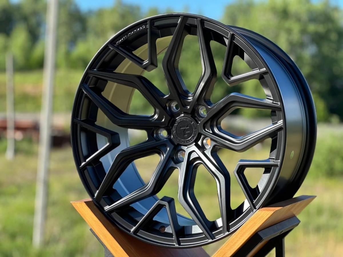 FLOW FORMING TITAN FORGED TF53 F9753 R19 8.5J ET35 5x112 DIA66.6 MATTE BLACK