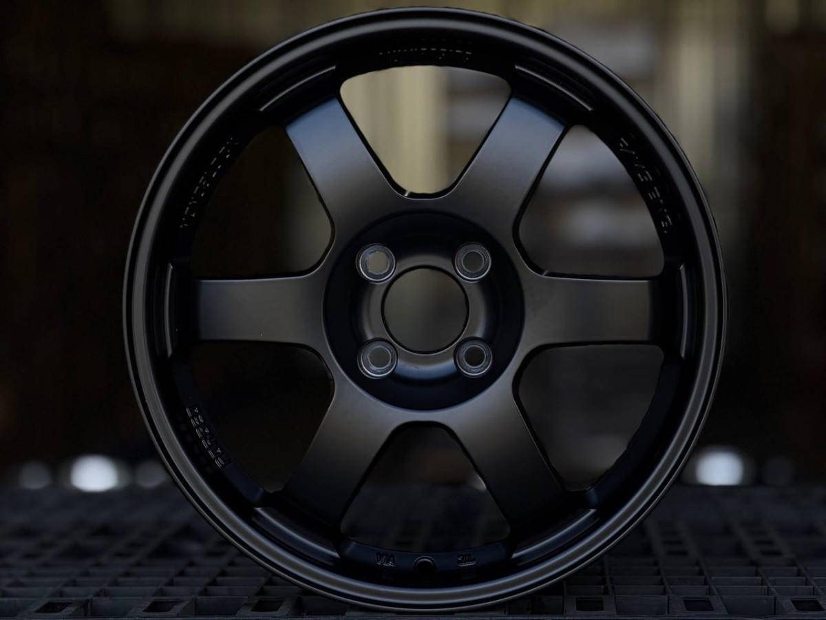 RAYS TE37 ZS076 R16 7J ET40 4x100 DIA73.1 MATTE BLACK