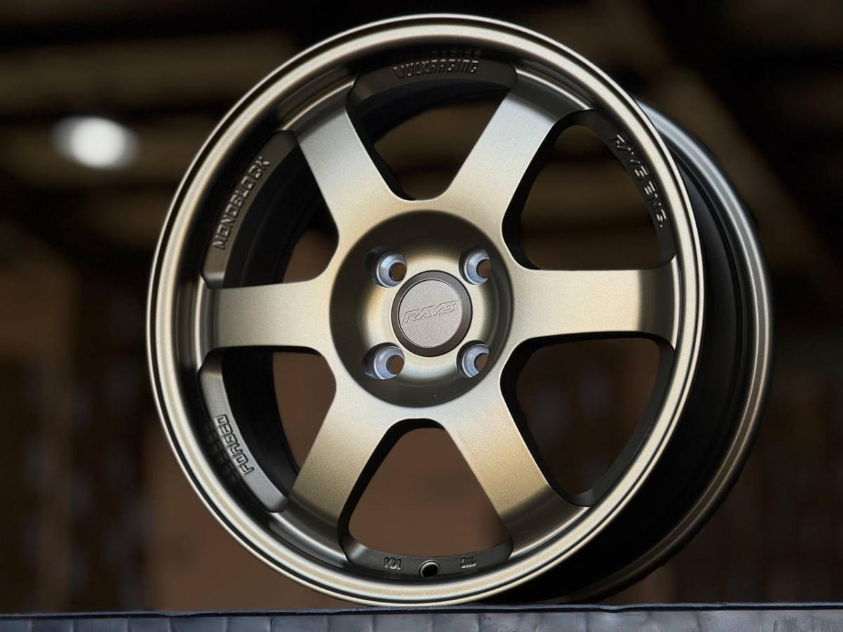RAYS TE37 ZS076 R16 7J ET40 4x100 DIA73.1 BRONZE