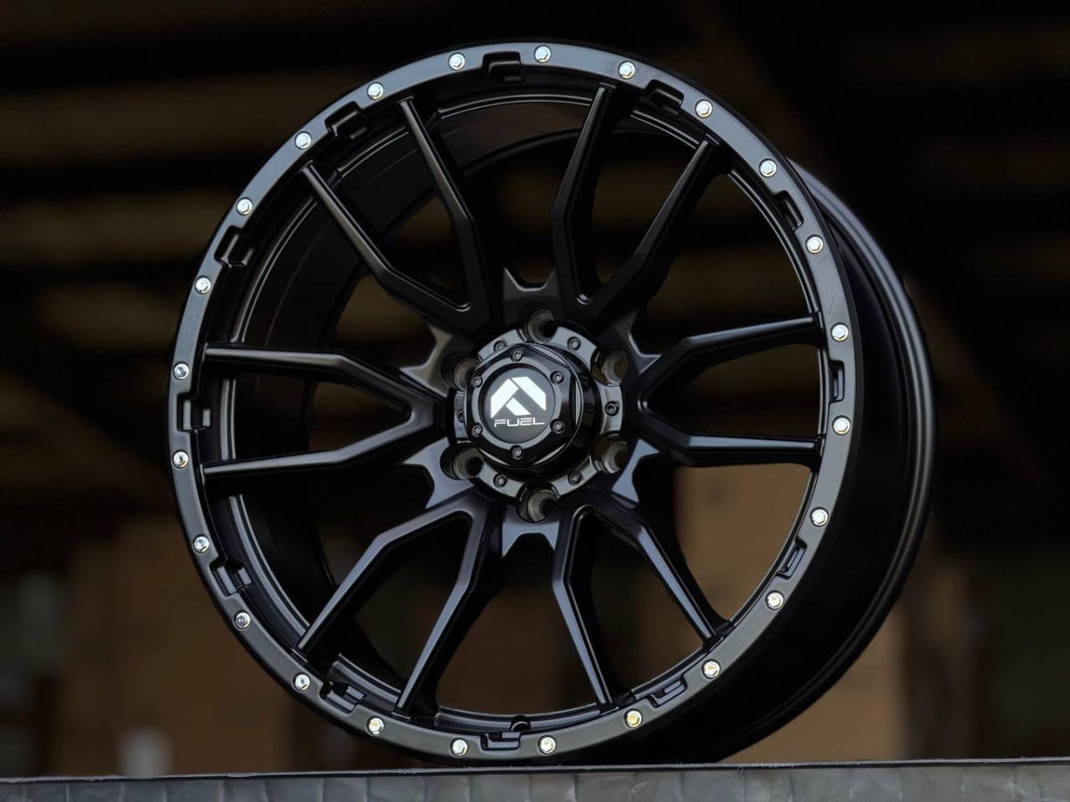 FUEL REBEL 6098 R20 9J ET10 6x139.7 DIA110.1 MATTE BLACK