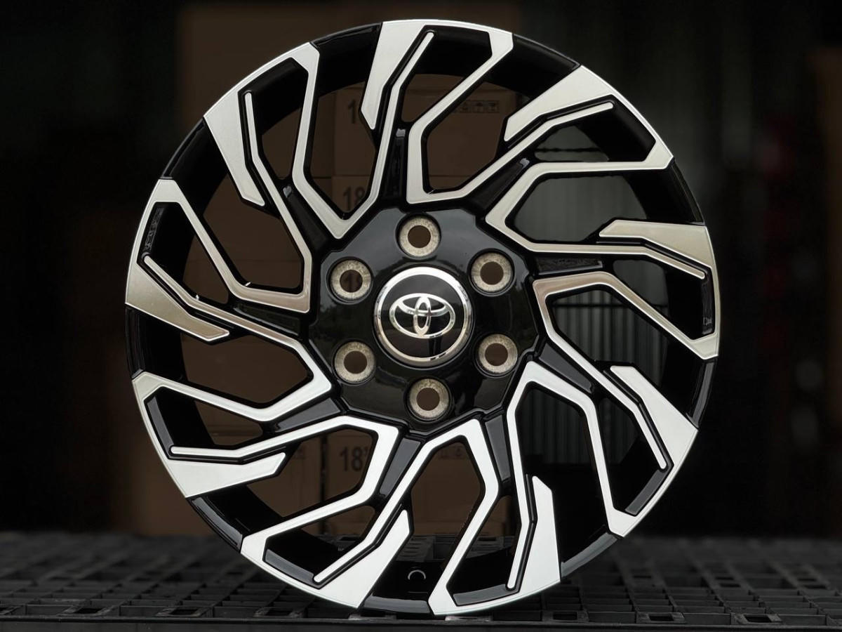 KHANN H964F FLOWFORMING R20 8.5J ET25 6x139.7 DIA106.1 GLOSS BLACK FACE