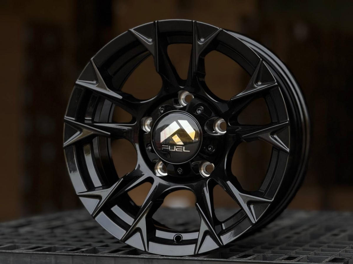 Fuel Flame 5326 R15 7J ET0 5x139.7 DIA110.1 GLOSS BLACK