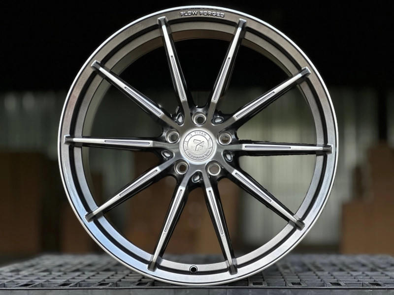 FLOW FORMING TITAN FORGED TF34 FA834 R20 8.5J ET35 5x114.3 DIA73.1 HYPER BLACK